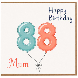 88th Birthday Card for Mum