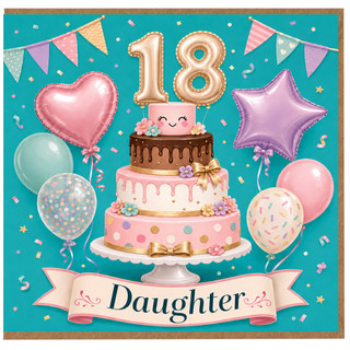 Daughter 18th Birthday Card