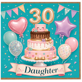 Daughter 30th Birthday Card