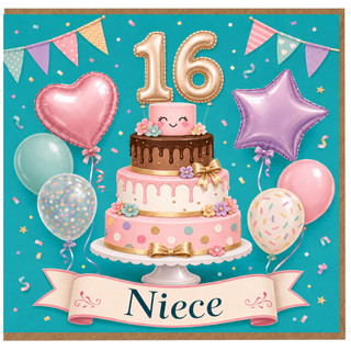 Niece 16th Birthday Card