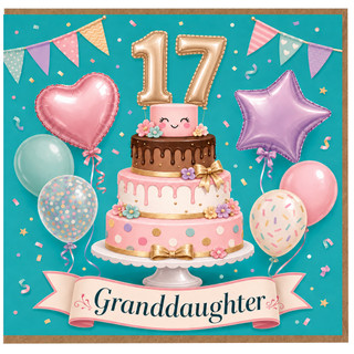 Granddaughter 17th Birthday Card