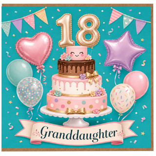 Granddaughter 18th Birthday Card