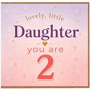 Daughter 2nd Birthday Card, Lovely Little Daughter You Are 2