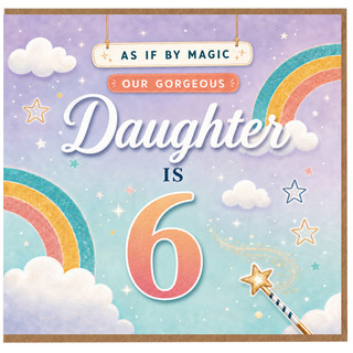 6th Birthday Card for Daughter