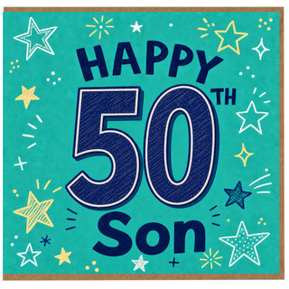 Son 50th Birthday Card