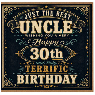 Uncle 30th Birthday Card