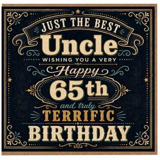 Uncle 65th Birthday Card