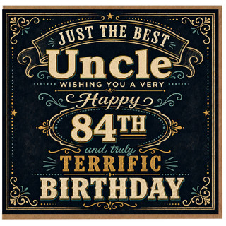 84th Birthday Card for Uncle, Just the Best Uncle Birthday Card