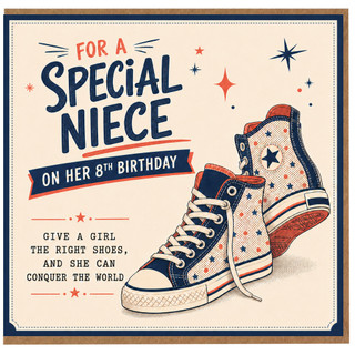 8th Birthday Card for Niece, Special Niece Birthday Card
