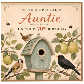 Auntie 70th Birthday Card