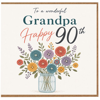 Grandpa 90th Birthday Card