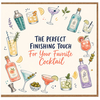 Cocktail Card, The Perfect Finishing Touch For Your Favorite Cocktail Greeting Card