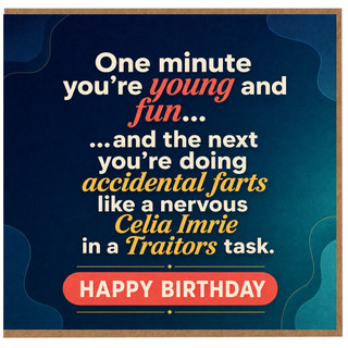Birthday Card, Funny Traitors Task Happy Birthday Card
