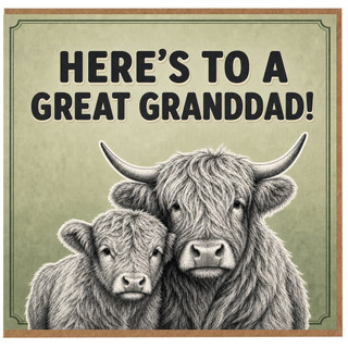 Granddad Card, Here's To A Great Grandad Card
