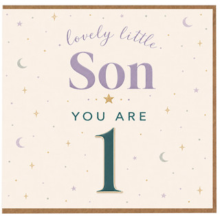 Son 1st Birthday Card, Lovely Little Son You Are 1