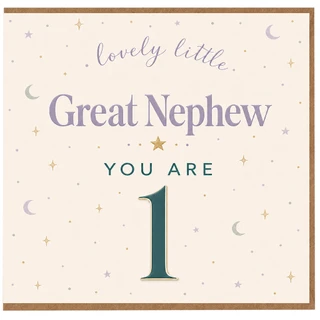 Great Nephew 1st Birthday Card