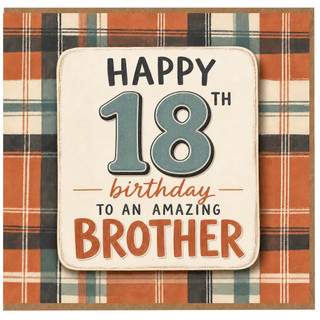 18th Birthday Card for Brother