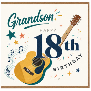 Grandson 18th Birthday Card