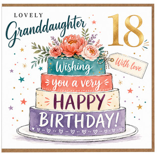 18th Birthday Card for Granddaughter