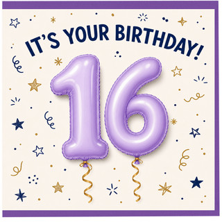 16th Birthday Card