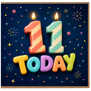 11th Birthday Card