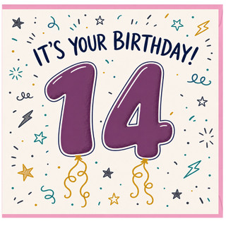14th Birthday Card