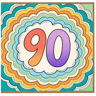90th Birthday Card