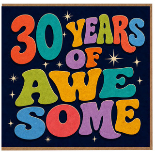 30th Birthday Card, 30 Years of Awesome Card