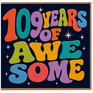 109th Birthday Card, 10 Years Of Awesome