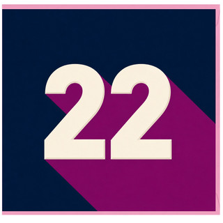 22nd Birthday Card