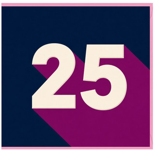 25th Birthday Card