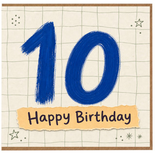 10th Birthday Card, Happy Birthday Card