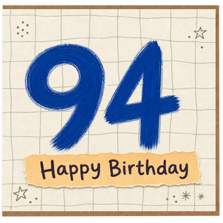 94th Birthday Card, Happy Birthday Age 94 Card