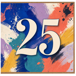 25th Birthday Card