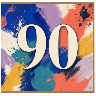 90th Birthday Card