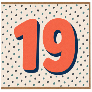 19th Birthday Card, Twenty One Birthday Card, Age 19 Celebration Card