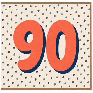 90th Birthday Card