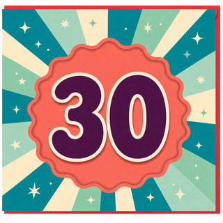 30th Birthday Card