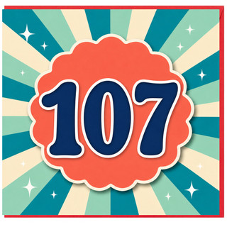 107th Birthday Card