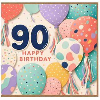 90th Birthday Card