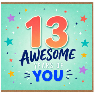 13th Birthday Card, 13 Awesome Years of You Card