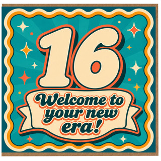 16th Birthday Card, Welcome to Your New Era