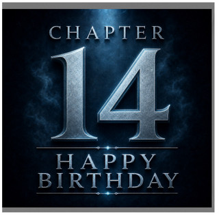 14th Birthday Card, Chapter 14 Happy Birthday Card