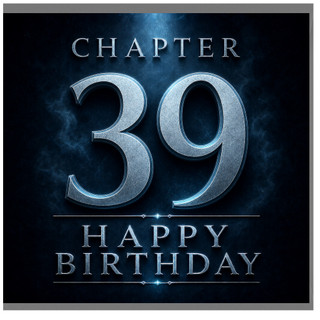 39th Birthday Card, Chapter 39 Happy Birthday Card