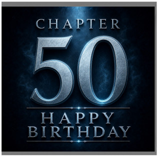 50th Birthday Card, Happy Birthday Chapter 50 Card