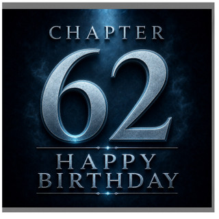 62nd Birthday Card, Chapter 62 Happy Birthday Card