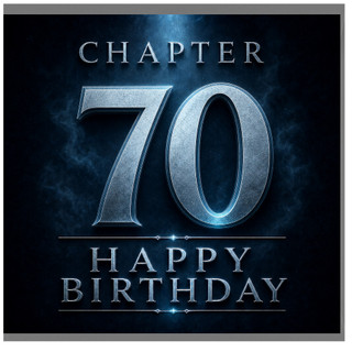 70th Birthday Card, Chapter 70 Happy Birthday Card
