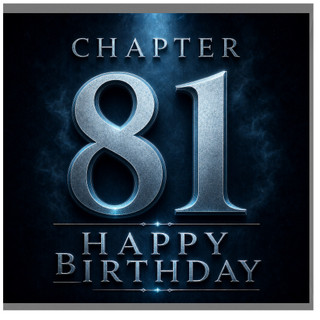 81st Birthday Card, Chapter 81 Happy Birthday Card