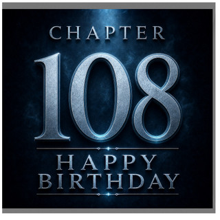 108th Birthday Card, Happy Birthday Chapter 108 Card