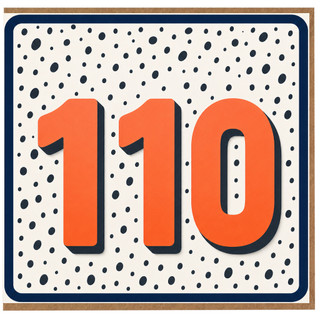 110th Birthday Card